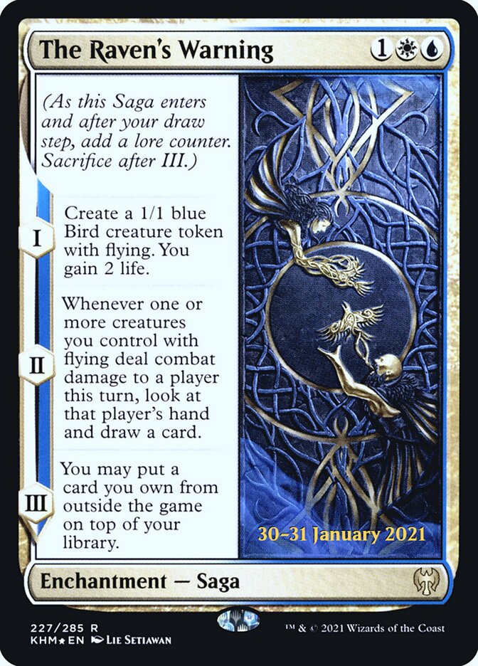 Magic the Gathering Card - The Raven's Warning - MTG Circle