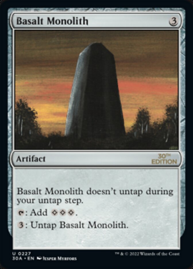 Magic the Gathering Card - Basalt Monolith - MTG Circle