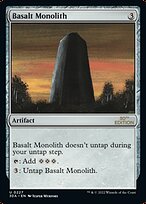 Magic the Gathering Card - Basalt Monolith - MTG Circle