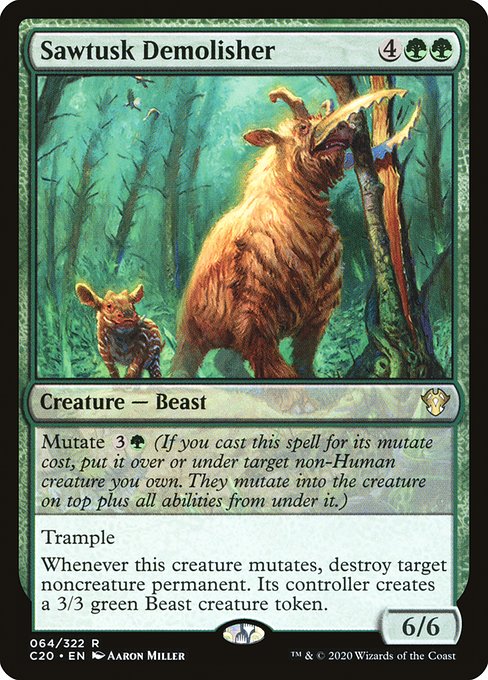 Magic the Gathering Card - Sawtusk Demolisher - MTG Circle