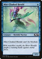 Magic the Gathering Card - Mist-Cloaked Herald - MTG Circle