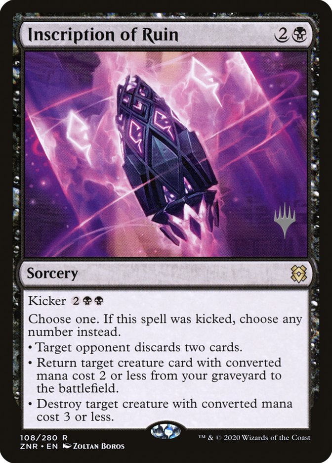Magic the Gathering Card - Inscription of Ruin - MTG Circle