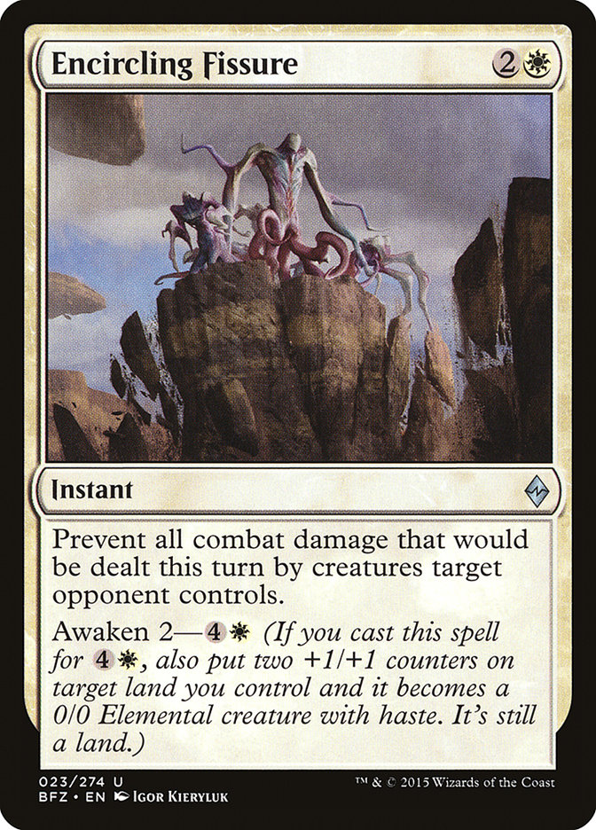 Magic the Gathering Card - Encircling Fissure - MTG Circle