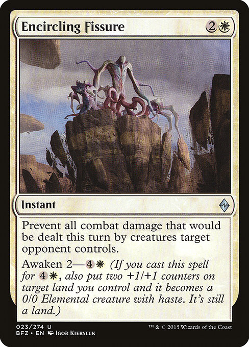 Magic the Gathering Card - Encircling Fissure - MTG Circle