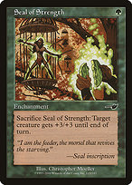 Magic the Gathering Card - Seal of Strength - MTG Circle