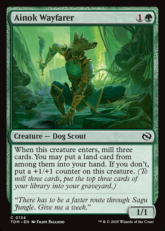 Magic the Gathering Card - Ainok Wayfarer - MTG Circle