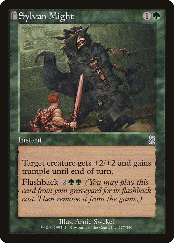 Magic the Gathering Card - Sylvan Might - MTG Circle
