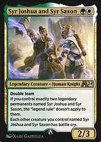 Magic the Gathering Card - Syr Joshua and Syr Saxon - MTG Circle