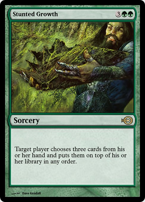 Magic the Gathering Card - Stunted Growth - MTG Circle