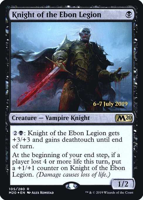 Magic the Gathering Card - Knight of the Ebon Legion - MTG Circle