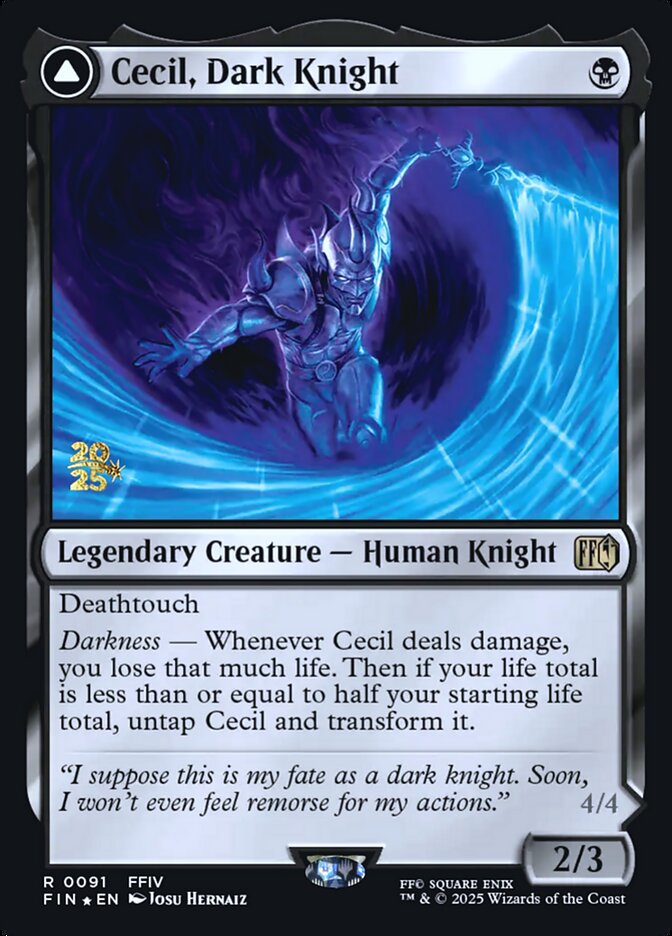 Magic the Gathering Card - Cecil, Dark Knight - MTG Circle