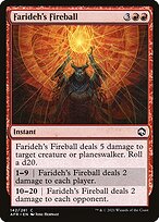 Magic the Gathering Card - Farideh's Fireball - MTG Circle