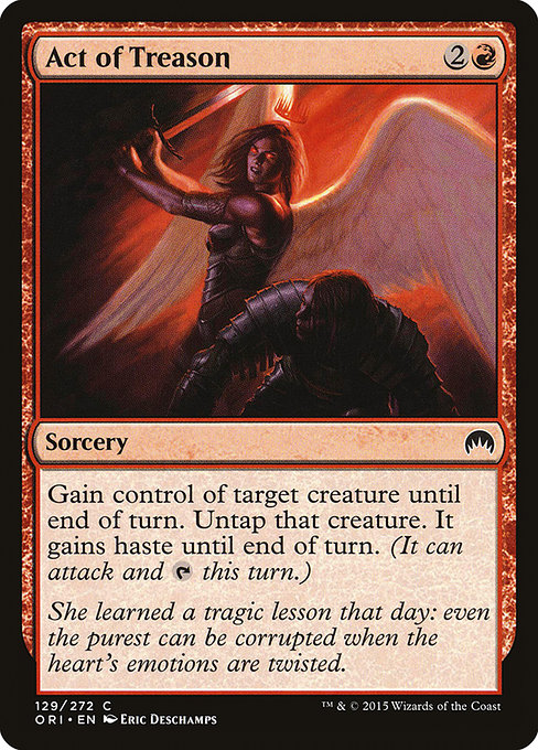 Magic the Gathering Card - Act of Treason - MTG Circle