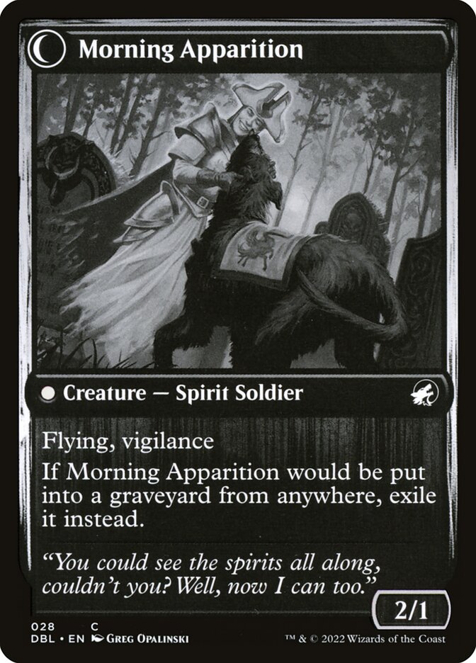 Magic the Gathering Card - Morning Apparition - MTG Circle