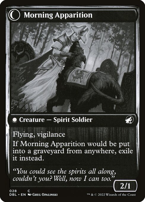 Magic the Gathering Card - Morning Apparition - MTG Circle