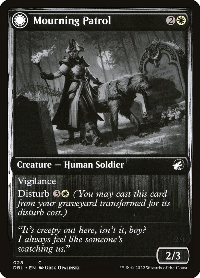 Magic the Gathering Card - Mourning Patrol - MTG Circle
