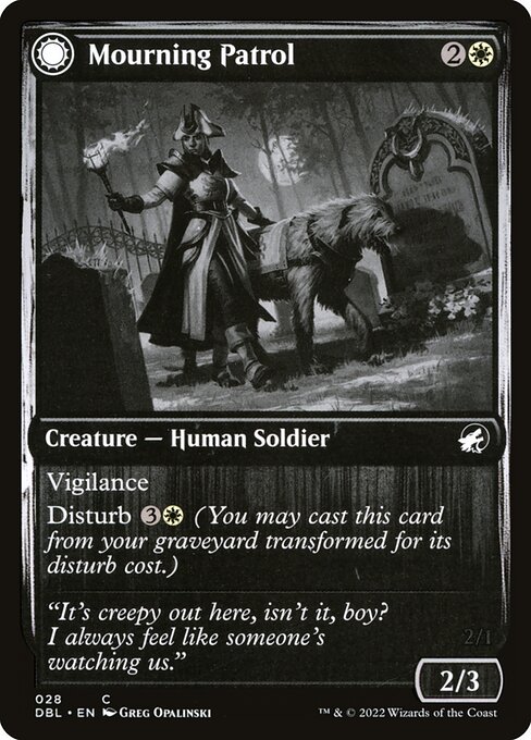 Magic the Gathering Card - Mourning Patrol - MTG Circle
