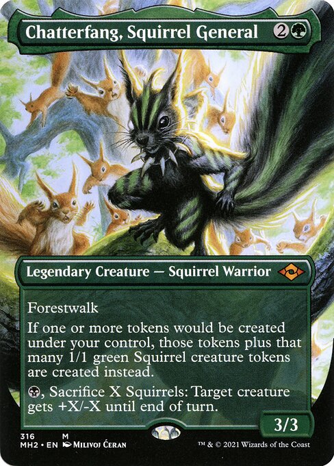 Magic the Gathering Card - Chatterfang, Squirrel General - MTG Circle