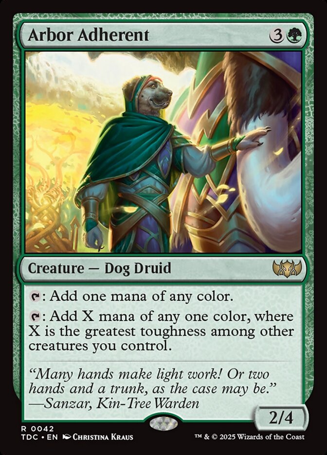 Magic the Gathering Card - Arbor Adherent - MTG Circle