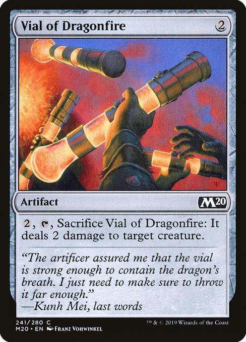 Magic the Gathering Card - Vial of Dragonfire - MTG Circle
