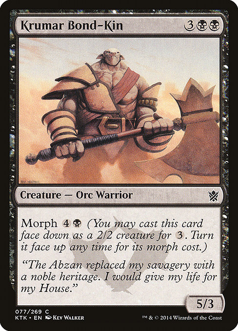 Magic the Gathering Card - Krumar Bond-Kin - MTG Circle