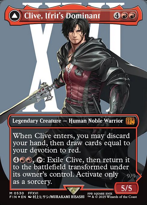 Magic the Gathering Card - Clive, Ifrit's Dominant - MTG Circle