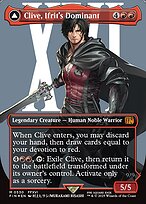 Magic the Gathering Card - Clive, Ifrit's Dominant // Ifrit, Warden of Inferno - MTG Circle
