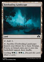 Magic the Gathering Card - Foreboding Landscape - MTG Circle