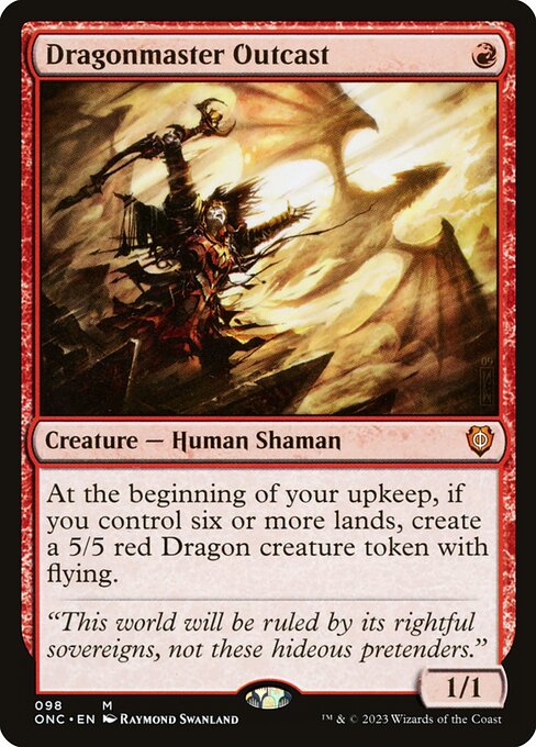 Magic the Gathering Card - Dragonmaster Outcast - MTG Circle