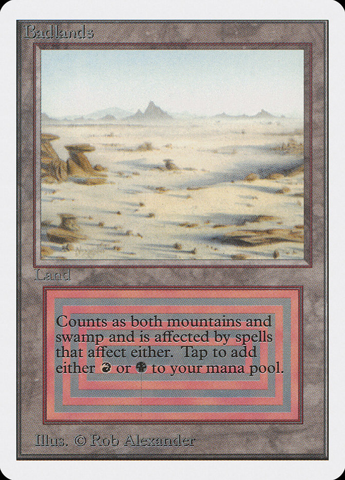 Magic the Gathering Card - Badlands - MTG Circle