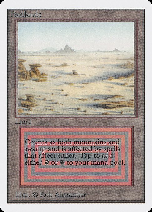 Magic the Gathering Card - Badlands - MTG Circle