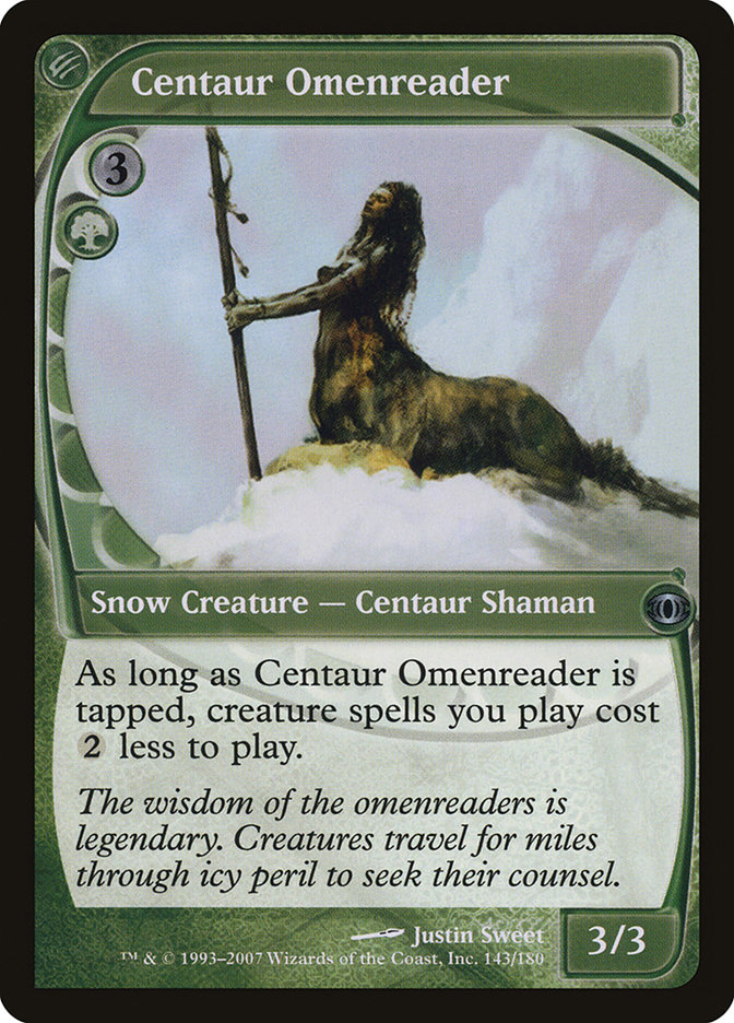 Magic the Gathering Card - Centaur Omenreader - MTG Circle