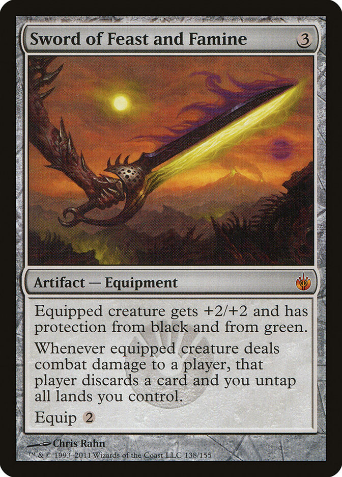 Magic the Gathering Card - Sword of Feast and Famine - MTG Circle