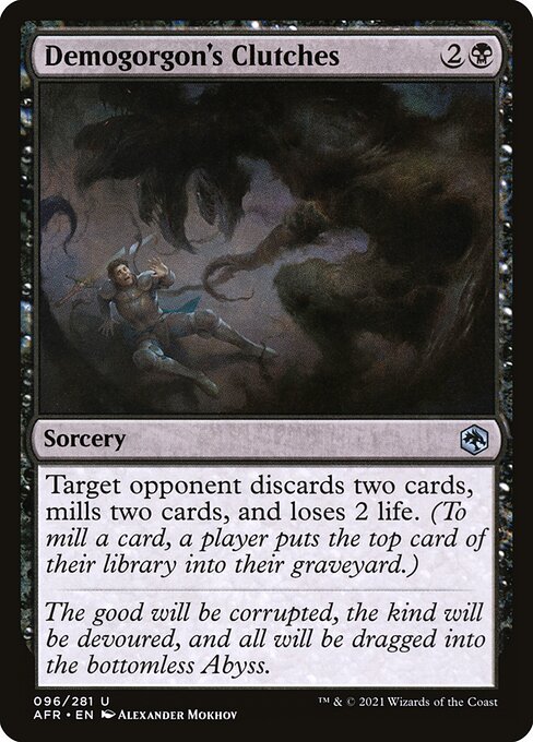 Magic the Gathering Card - Demogorgon's Clutches - MTG Circle
