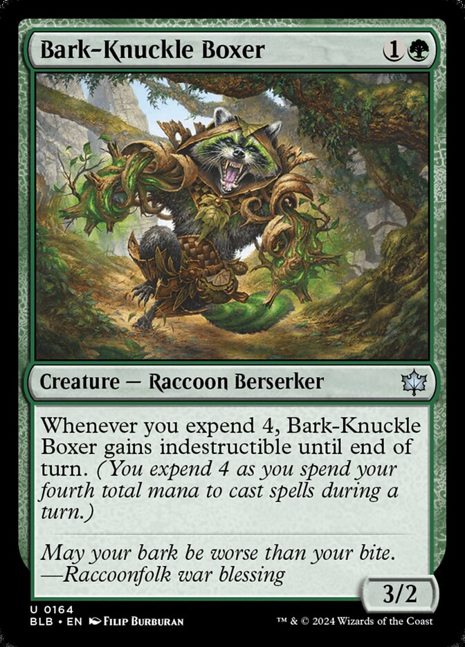 Magic the Gathering Card - Bark-Knuckle Boxer - MTG Circle