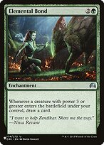 Magic the Gathering Card - Elemental Bond - MTG Circle