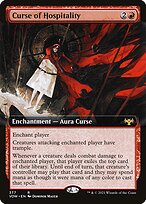 Magic the Gathering Card - Curse of Hospitality - MTG Circle