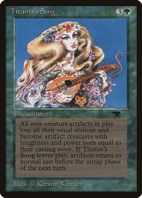 Magic the Gathering Card - Titania's Song - MTG Circle