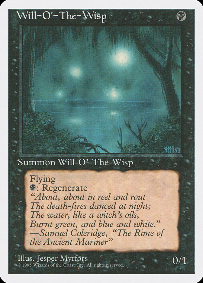 Magic the Gathering Card - Will-o'-the-Wisp - MTG Circle