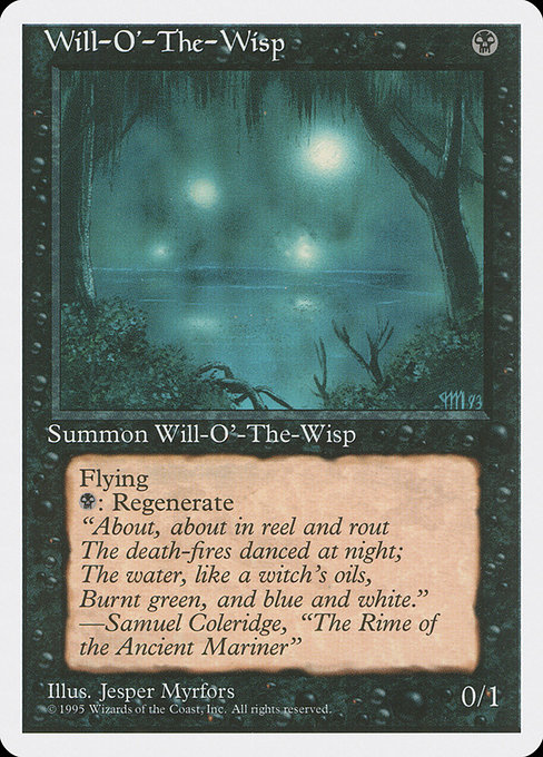 Magic the Gathering Card - Will-o'-the-Wisp - MTG Circle