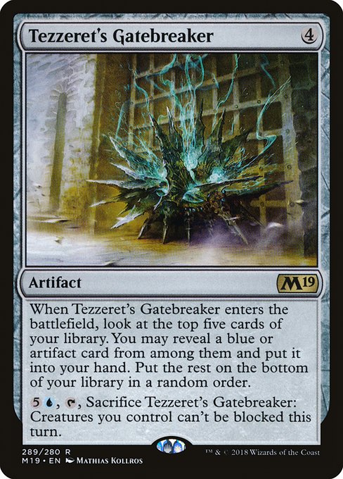 Magic the Gathering Card - Tezzeret's Gatebreaker - MTG Circle