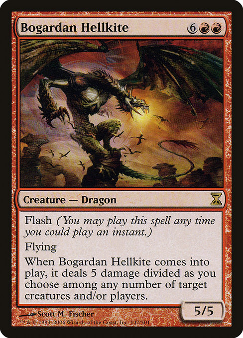 Magic the Gathering Card - Bogardan Hellkite - MTG Circle
