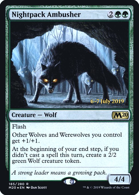 Magic the Gathering Card - Nightpack Ambusher - MTG Circle