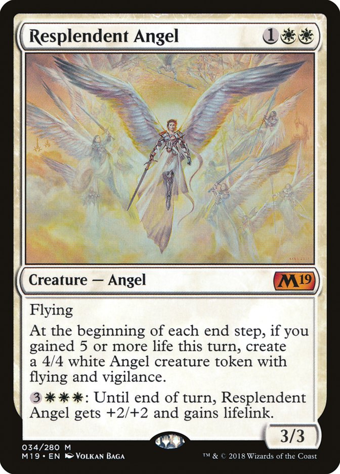 Magic the Gathering Card - Resplendent Angel - MTG Circle