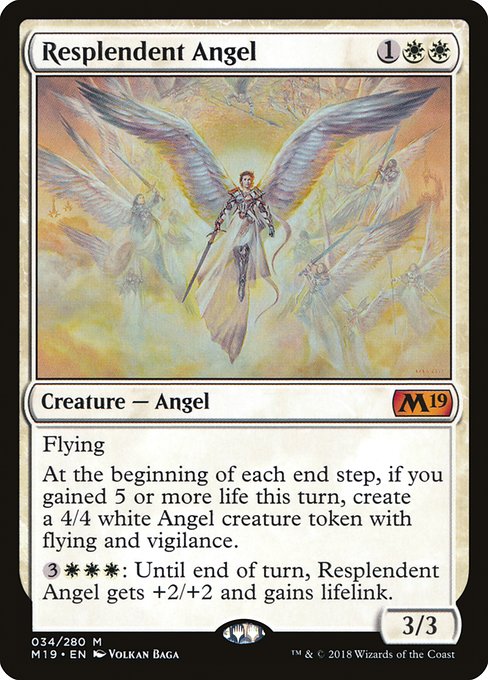 Magic the Gathering Card - Resplendent Angel - MTG Circle