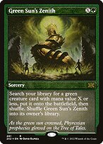 Magic the Gathering Card - Green Sun's Zenith - MTG Circle