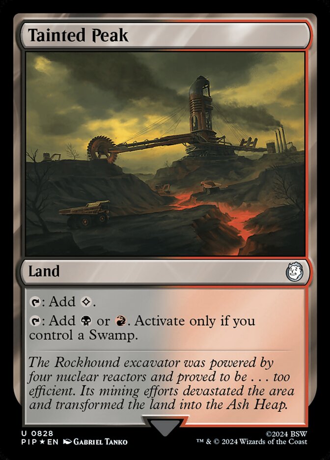 Magic the Gathering Card - Tainted Peak - MTG Circle