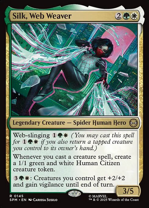 Magic the Gathering Card - Silk, Web Weaver - MTG Circle