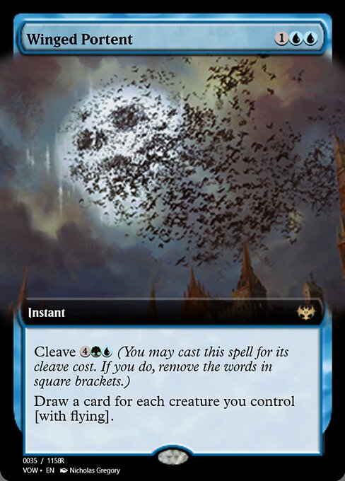 Magic the Gathering Card - Winged Portent - MTG Circle
