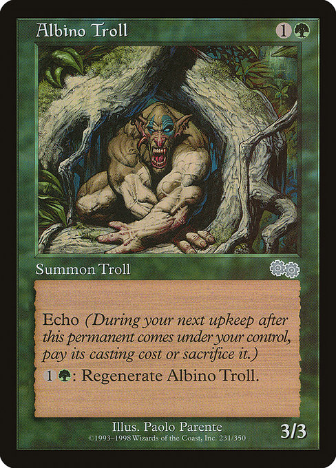 Magic the Gathering Card - Albino Troll - MTG Circle